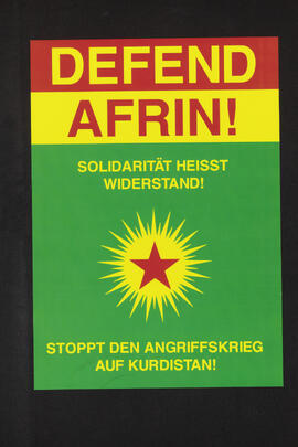 Defend Afrin - Solidarität heisst Widerstand - Stoppt den Angriffskrieg auf Kurdistan