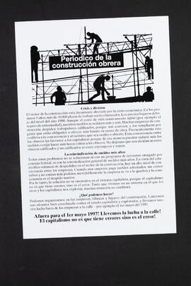 Periodico de la construccion obrera