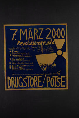 Revolutionsmusik. Soliparty für die Freiraumkampagne Köpi und Ragaer 94 und Brunnen 183 bleiben