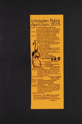 Infoladen Rabia. Veranstaltungsprogramm