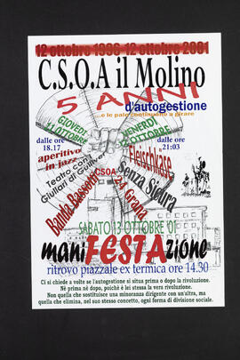 5 anni d'autogestione ... e le pale continuano a girare (CSOA il Molino)