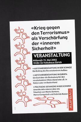„Krieg gegen den Terrorismus“ als Verschärfung der „inneren Sicherheit“. Veranstaltung