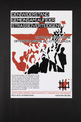 Den Widerstand gemeinsam auf der Strasse verteidigen