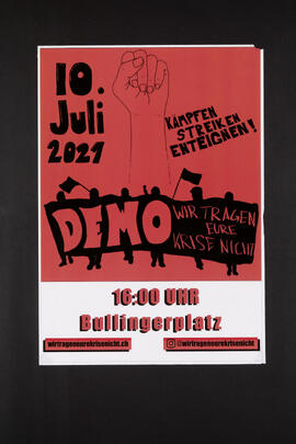 Wir tragen eure Krise nicht - kämpfen, streiken, enteignen - Demo 10. Juli 2021