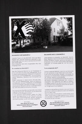 Solidarität mit Bahnhöfli