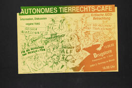 Autonomes Tierrechts-Café. Information, Diskussion, vegane Vokü