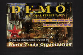 Gegen die Ministerkonferenz der WTO - Int. Demonstration 16.Mai 1998, Genf