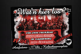 Wat'n hier los? Für linke Freiräume, gegen rechten Lifestyle in Salzwedel und überall.