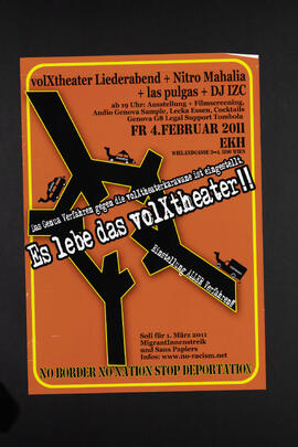 Es lebe das Volxtheater. Soli für 1. März 2011 MigrantInnenstreik und Sans Papiers. EKH