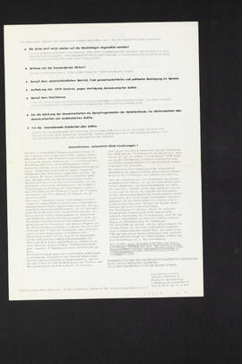 Aufruf zur Demonstration und Kundgebung am 1. Mai (Rückseite)