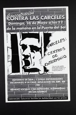 Concentration contra las Carceles. Domingo, 26 de Mayo a las 12  de la manana en la Puerta des Sol.