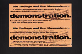Die Zwänge und ihre Massnahmen. Demonstration