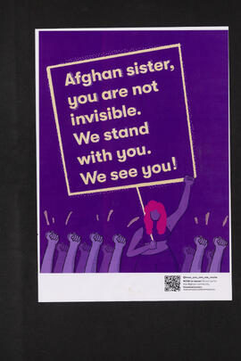 Afghan sisters, you are not invisible. We stand with you. We see you!