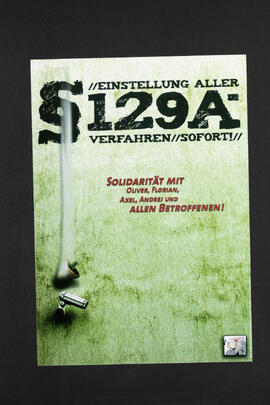 Einstellung aller 129a-Verfahren. Solidarität mit Oliver, Florian, Axel und Andrej.