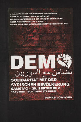 DEMO - Solidarität mit der syrischen Bevölkerung