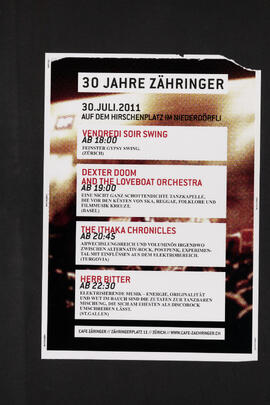 30 Jahre Zähringer - Fest am 30. Juli 2011 auf dem Hirschenplatz