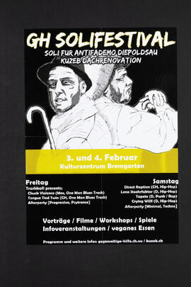 GH Solifestival. Soli für Antifademo Diepoldsau, Kulturzentrum Bremgarten, 3. und 4. Februar