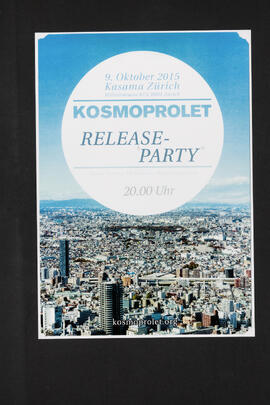 Kosmoprolet Release-Party - 9. Oktober 2015, Kasama, Zürich