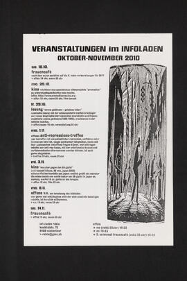 Veranstaltungen im Infoladen - Otober - November 2010