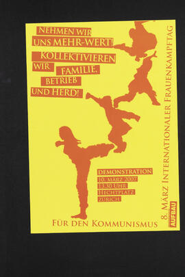 Nehmen wir uns Mehr - Wert. Kollektivieren wir Familie, Betrieb und Herd! Demonstration. Hechtplatz