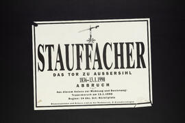 Stauffacher. Das Tor zu Aussersihl. Trauermarsch. Besammlung Bürkliplatz