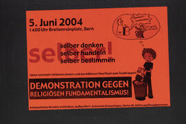 Demonstration gegen religiösen Fundamentalismus