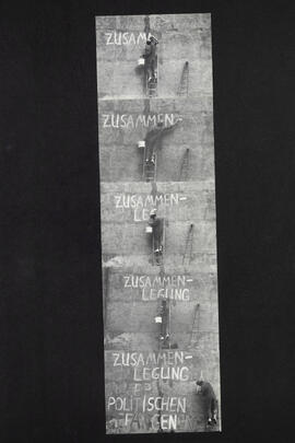 Photocollage: Zusammenlegung aller politsichen Gefangenen