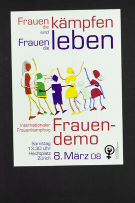 Frauen die kämpfen sind Frauen die leben. Frauendemo. Hechtplatz