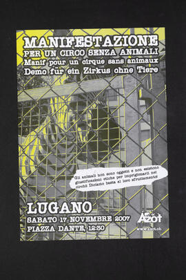 Manifestazione per un Circo senza Animali