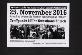Revolutionär-feministischer Abendspaziergang - 25. November 2016