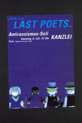 Jalal of the Last Poets (GB). Antirassismus-Soli