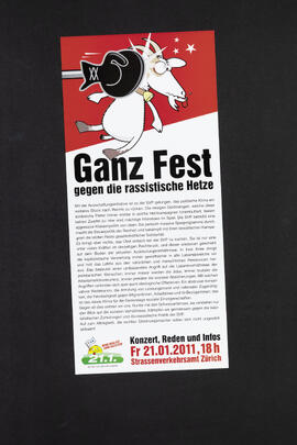 Ganz Fest gegen die rassistische Hetze. Konzert, Reden und Infos