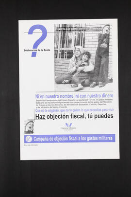 Decir no las guerras significas no financiarlas. […] Haz objecion fiscal, tu puedes.