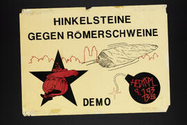 Hinkelsteine gegen Römerschweine. Demo. Hechtplatz