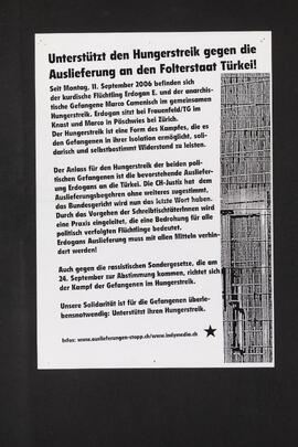 Unterstützt den Hungerstreik gegen die Auslieferung an den Folterstaat Türkei!
