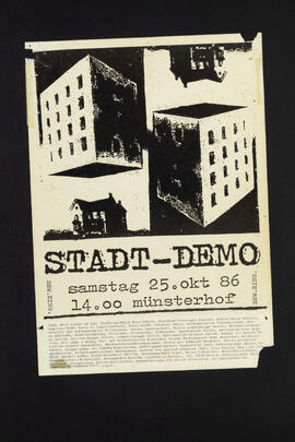 Stadt-Demo. Besammlung Münsterhof