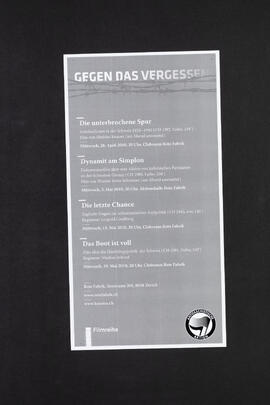 Gegen das Vergessen. Filmreihe.