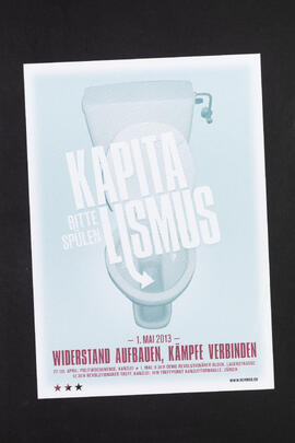 Revolutionärer Treffpunkt, Kanzleiareal. Kapitalismus bitte spülen.