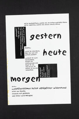 Antifaschismus heisst alltäglicher Widerstand