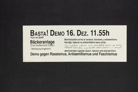 Basta. Demo gegen Rassismus, Antisemitismus und Faschismus