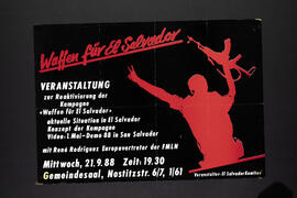 Waffen für El Salvador. Veranstaltung. Gemeindesaal