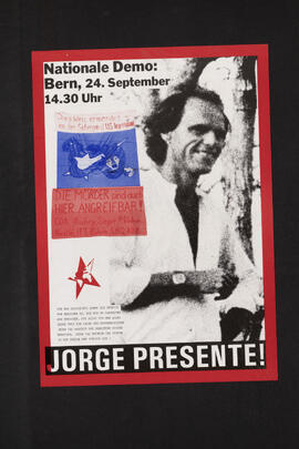 Jorge presente - Nationale Demo 24. September, Bern