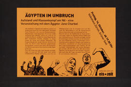 Ägypten im Umbruch - Aufstand und Klassenkampf am Nil - eine Veranstaltung mit dem Ägypter Jano Charbel