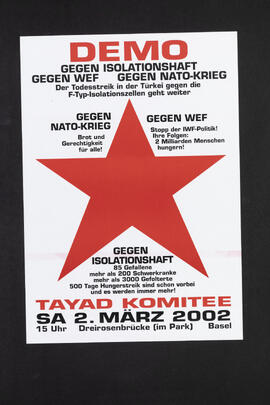 Demo gegen Isolationshaft, gegen WEF, gegen NATO-Krieg.