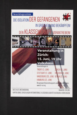 Die Isolation der Gefangenen in Griechenland bekämpfen - den Klassenkampf vorantreiben