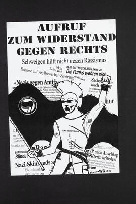 Aufruf zum Widerstand gegen Rechts.