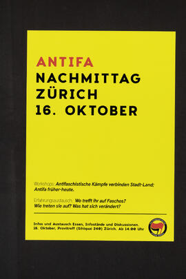 Antifa Nachmittag - Zürich 16. Oktober