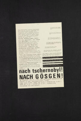 nach tschernobyl! nach gösgen! Nationale Demonstration [Vorderseite]