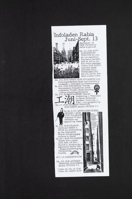 Infoladen Rabia. Veranstaltungsprogramm