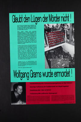 Glaubt den Lügen der Mörder nicht! Wolfgang Grams wurde ermordet